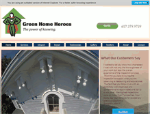 Tablet Screenshot of greenhomeheroes.com